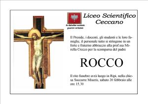 manifesto funebre rocco crecco