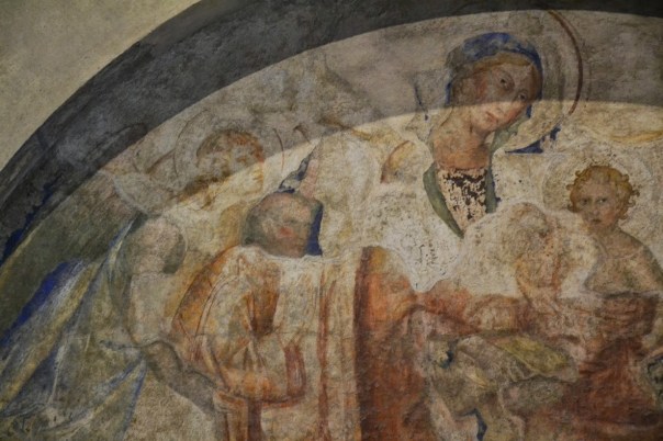 il volto di Annibaldo nell'affresco di Simone Martini - Avignone, Palazzo dei Papi